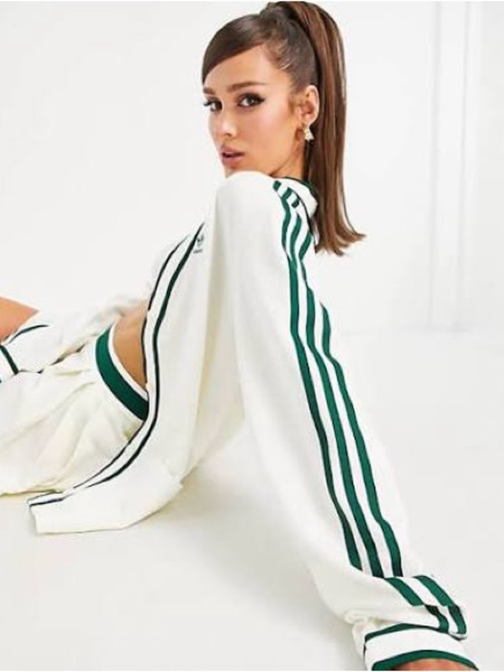 SET of Adidas tennis Luxe Cardigan + Dress off white S/M - Picture 5 of 12
